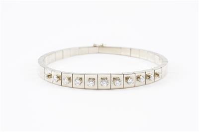 Brillantarmband zus. ca. 1,10 ct - Klenoty a Hodinky