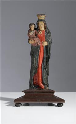 Madonna mit Christuskind, Alpenländisch, 19. Jahrhundert - Umění a starožitnosti