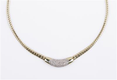 Brillancollier zus. 1 ct - Klenoty a Hodinky