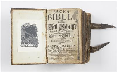 Buch:"Sacra Biblia. Das ist: Die ganze Heil. Schrift Alten und Neuen Testaments...", um 1718 - Arte e antiquariato
