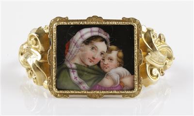 Armkette Mutter mit Kind um 1900 - Jewellery and watches