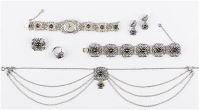 Granat Trachtenschmuckset - Jewellery and watches