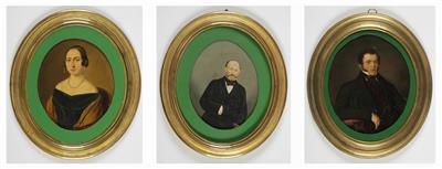 Drei Portraits, 19. Jahrhundert - Obrazy