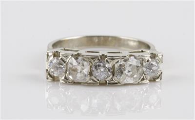 Altschliff Diamantring zus. ca. 1 ct - Schmuck & Uhren