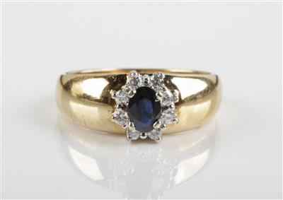 Brillant Saphir Ring - Schmuck & Uhren