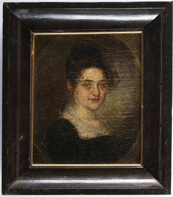 Damenbildnis - Miniatur, 19. Jahrhundert - Obrazy