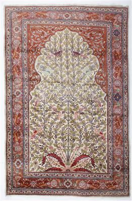 Kayseri Seidenteppich, ca. 170 x 113 cm, Zentralanatolien (Türkei), Ende 20. Jahrhundert - Umění a starožitnosti