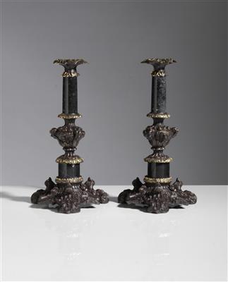 Paar Kerzenleuchter im Barockstil, 20. Jahrhundert - Antiques and art