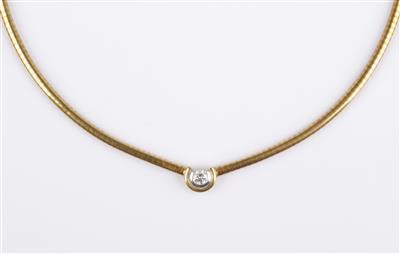Brillant Solitärcollier ca. 0,40 ct - Jewellery and watches