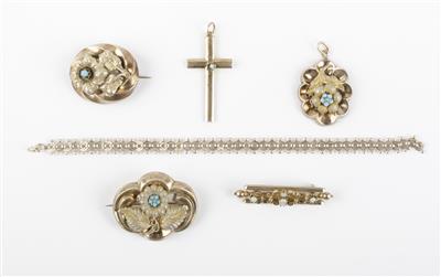 Konvolut Schmuck um 1900 - Jewellery and watches