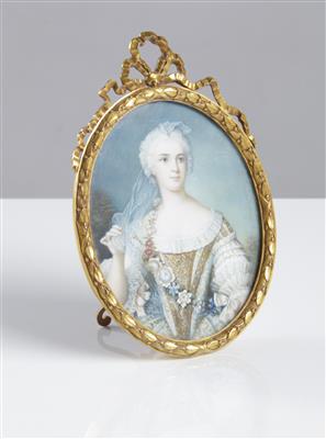 Miniaturportrait Madame Sophie de France, nach Jean-Marc Nattier (1685-1766), um 1900 - Antiques and furniture