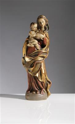 Hl. Madonna mit Christuskind, Johann Bergmeister, 20. Jahrhundert - Antiques and art