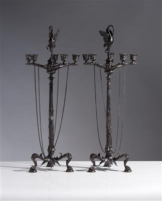 Paar Girandolen, wohl nach einem Entwurf Karl Friedrich Schinkels (1781-1841 Berlin), 20. Jahrhundert - Kunst & Antiquitäten