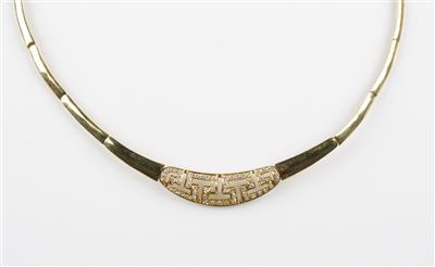 Brillantcollier, zus. ca. 0,70 ct - Gioielli e orologi