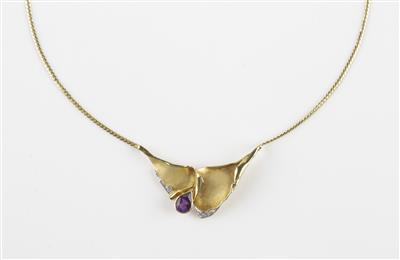 Diamant Amethystcollier - Klenoty a Hodinky