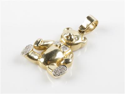Diamant Anhänger "Teddybär" - Schmuck & Uhren