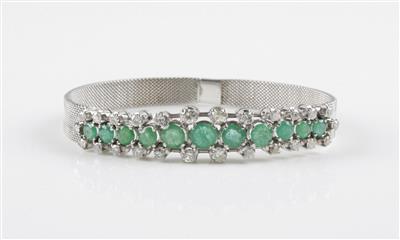 Diamant-Smaragd-Armband - Klenoty a Hodinky