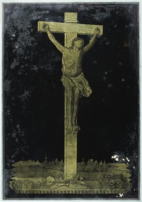 Christus am Golgotha Hügel, wohl Johann Kinderman um 1850 - Arte, Antiquariato e Tappeti