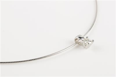 Brillantläufer 0,48 ct an Halsreif - Schmuck & Uhren