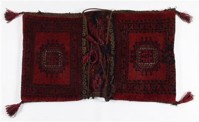 Afghanische Doppeltasche, ca. 110 x 63 cm, 2. Hälfte 20. Jahrhundert - Kunst & Antiquitäten