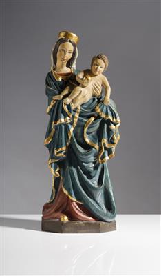 Madonna mit Christuskind mit Wandkonsole, 20. Jahrhundert - Arte e antiquariato