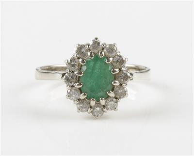 Brillant-Smaragd-Ring - Gioielli e orologi
