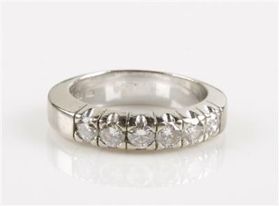 Brillant Memoryring, zus. ca. 1 ct - Schmuck & Uhren