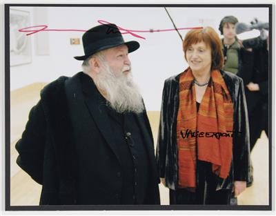 Portraitfoto von Valie Export (1940 geb.) und Hermann Nitsch (1938 geb.) - Paintings