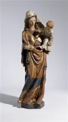Madonna mit Christuskind im gotischen Stil, 20. Jahrhundert - Umění a starožitnosti