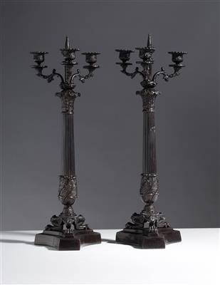 Paar Kerzenleuchter in klassizistischer Art, 20. Jahrhundert - Antiques and art
