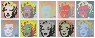 Nach Andy Warhol *, 10 Bilder: - Paintings