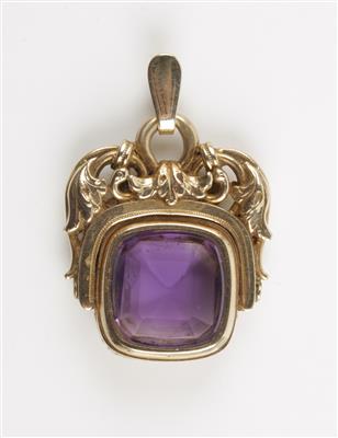 Amethystanhänger, um 1900 - Jewellery and watches