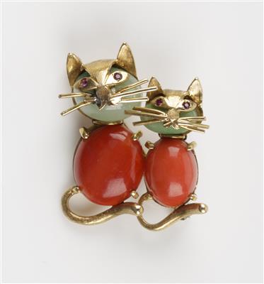 Katzenbrosche - Schmuck & Uhren