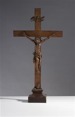 Tischstand-Kruzifix, 18. Jahrhundert - Kunst & Antiquitäten