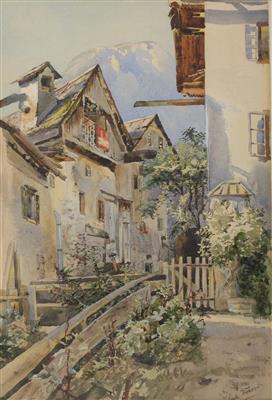 Adele Werner (tätig in Österreich um 1900) Motiv aus Hallstatt, - Bilder