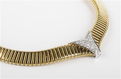 Brillantcollier zus. ca. 1,30 ct - Gioielli e orologi