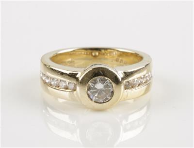 Brillantring, zus. 0,80 ct - Gioielli e orologi