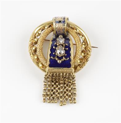 Diamantrautenbrosche um 1900 - Gioielli e orologi