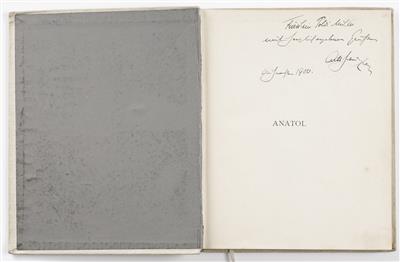Arthur Schnitzler: Anatol, handsigniertes Exemplar, 1901 - Kunst & Antiquitäten