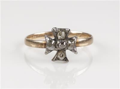 Diamantring, um 1900 - Jewellery and watches