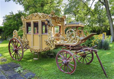 Seltene Prunkkutsche "Berline" im Barockstil, ursprünglich Ende 19. Jahrhundert - Arte e antiquariato