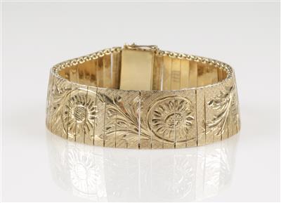 Armband "Florale Gravur" - Klenoty a Hodinky