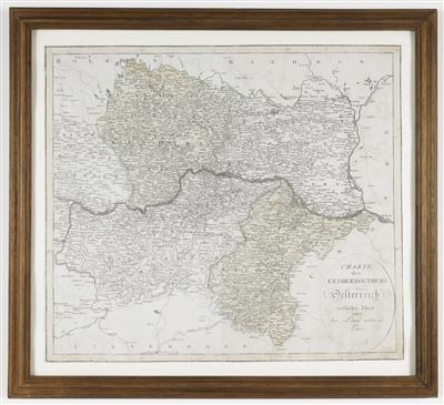 Landkarte von Niederösterreich, Anfang 19. Jahrhundert - Kunst & Antiquitäten