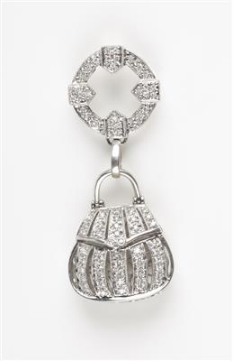 Brillant Diamant Handtaschenanhänger, zus. ca. 0,80 ct - Gioielli e orologi