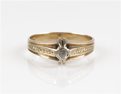Diamantrautenring, um 1900 - Jewellery and watches