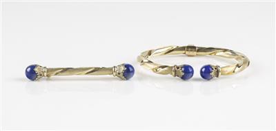 Lapis Lazuli Armspange und Brosche - Gioielli e orologi