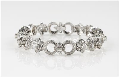Brillant Diamantcollier, zus. ca. 4,90 ct - Jewellery and watches