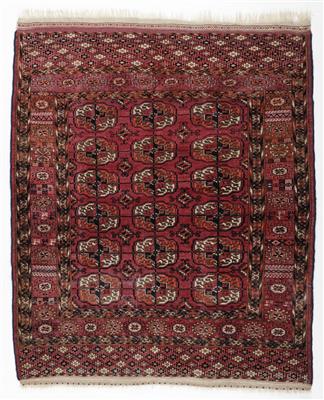 Antiker Tekke Herdteppich, ca. 113 x 100 cm, Turkmenistan, um 1900 - Antiques and art