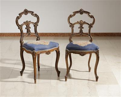 Paar neobarocke Sessel, um 1900 - Antiques and art