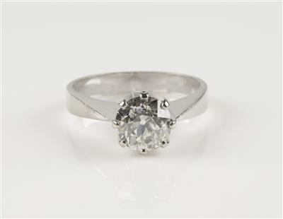 Altschliffdiamant Ring 1,37 ct (lt. Gravur) - Jewellery and watches